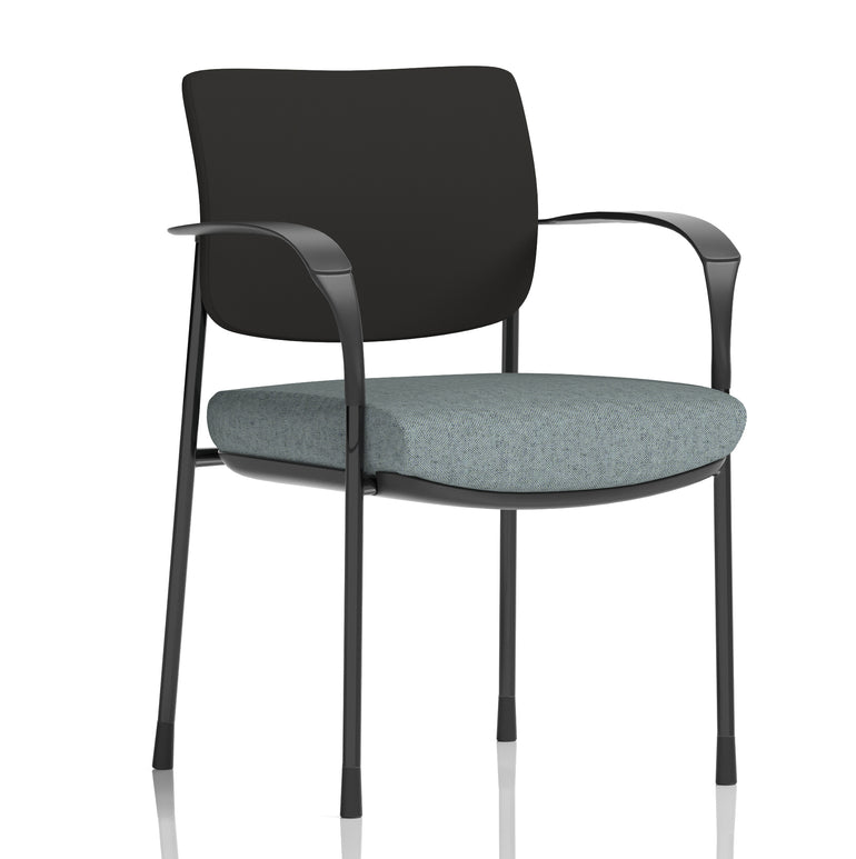 Brunswick Deluxe Medium Back Stacking Visitor Office Chair with Arms