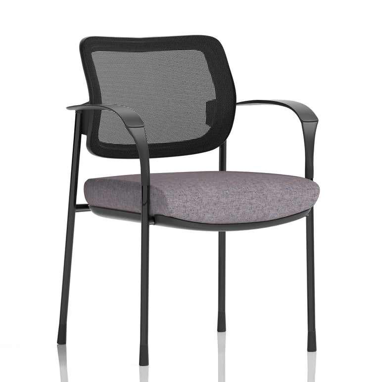 Brunswick Deluxe Medium Back Stacking Visitor Office Chair with Arms
