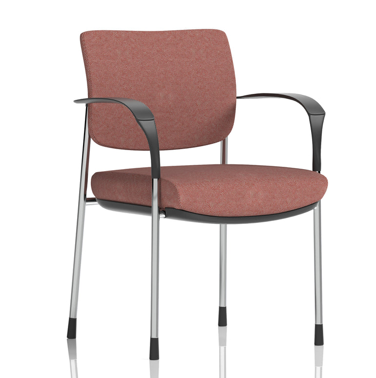 Brunswick Deluxe Medium Back Stacking Visitor Office Chair with Arms