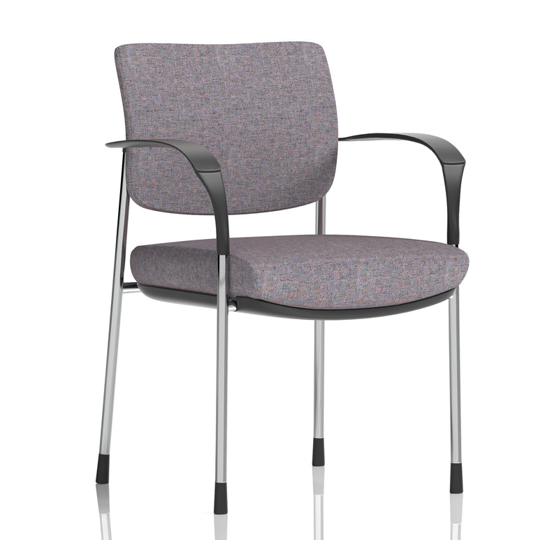 Brunswick Deluxe Medium Back Stacking Visitor Office Chair with Arms