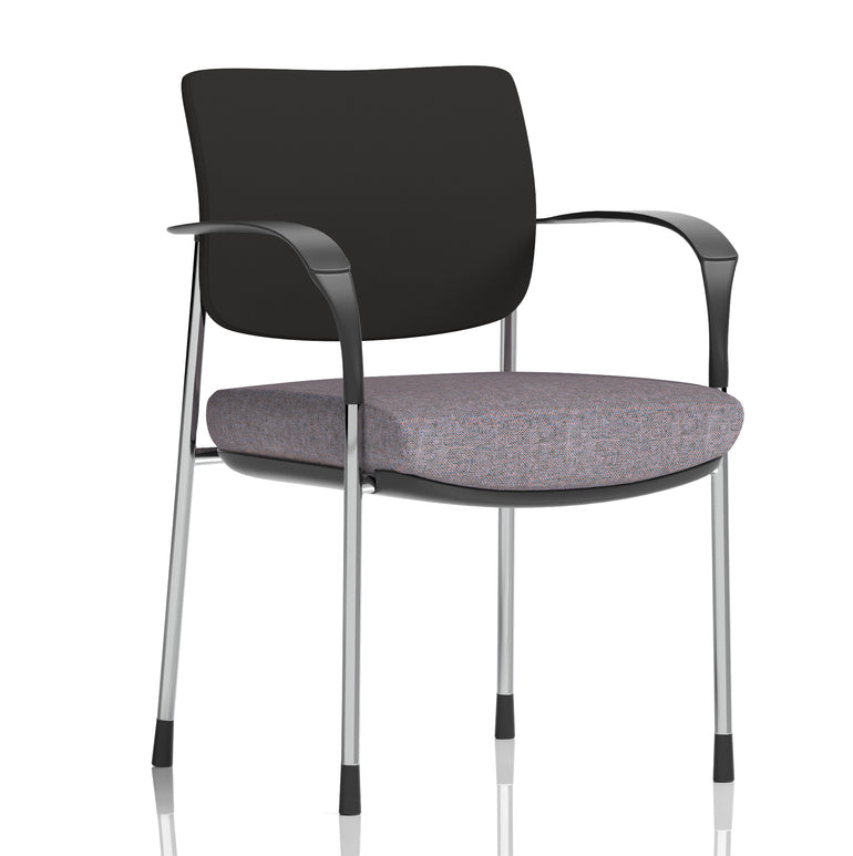 Brunswick Deluxe Medium Back Stacking Visitor Office Chair with Arms