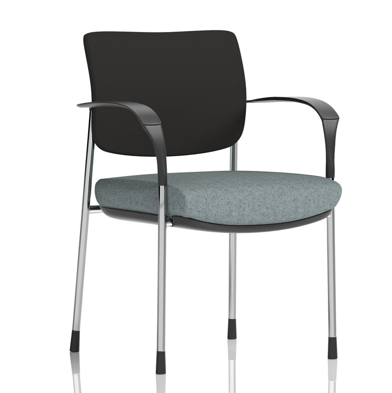 Brunswick Deluxe Medium Back Stacking Visitor Office Chair with Arms
