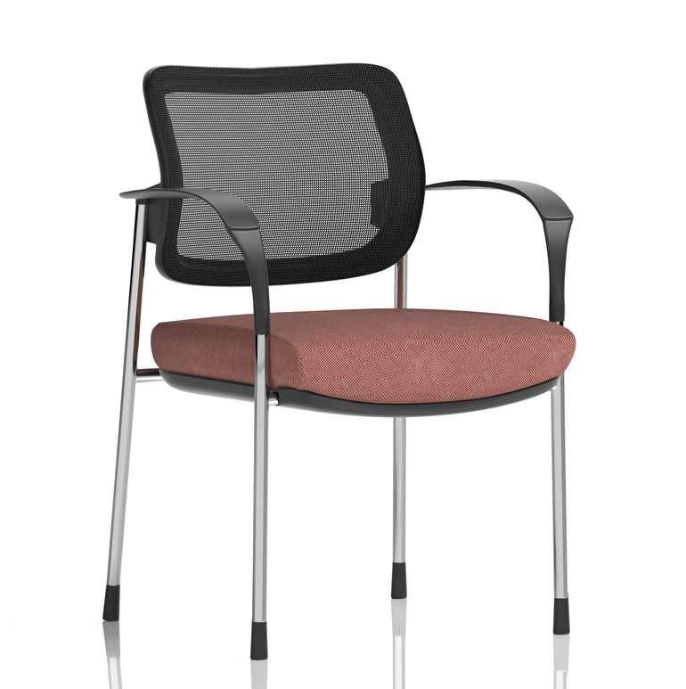 Brunswick Deluxe Medium Back Stacking Visitor Office Chair with Arms