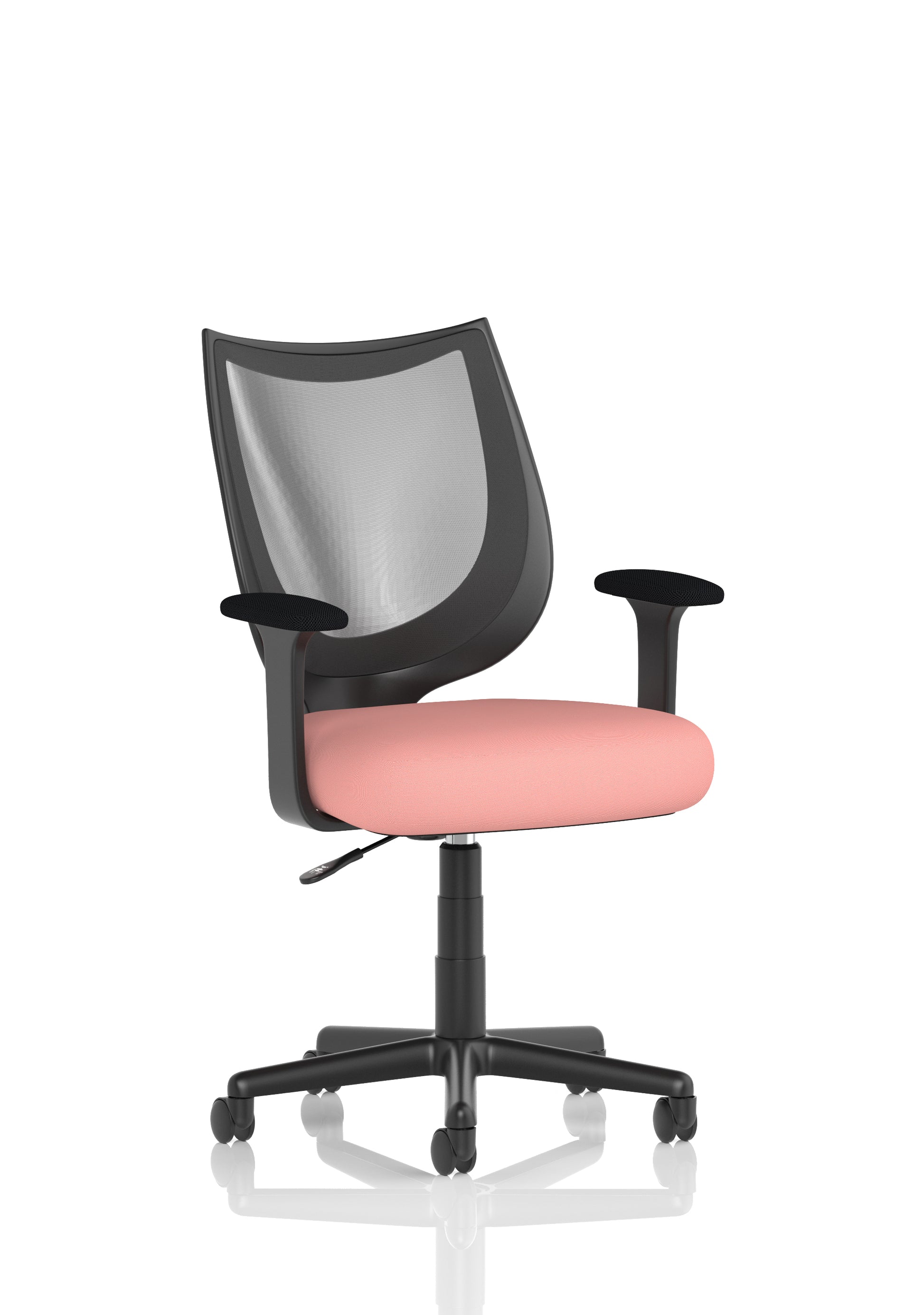 Camden Medium Back Black Mesh Task Operator Office Chair With Arms
