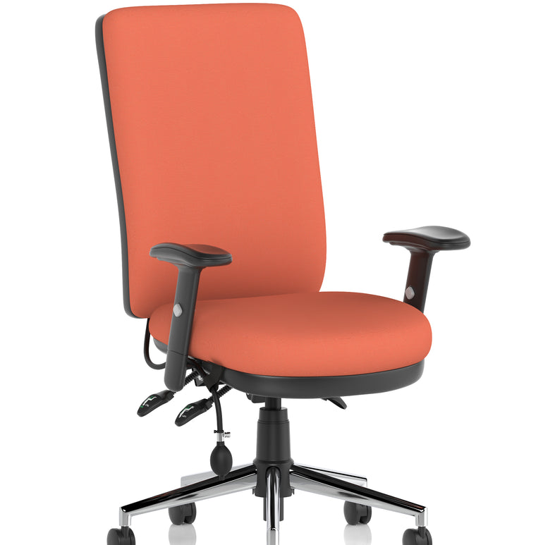 Chiro High Back Task Operator Office Chair In Quest Fabric