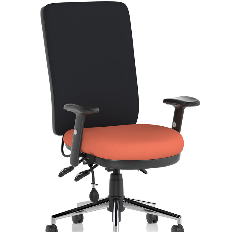 Chiro High Back Task Operator Office Chair In Quest Fabric