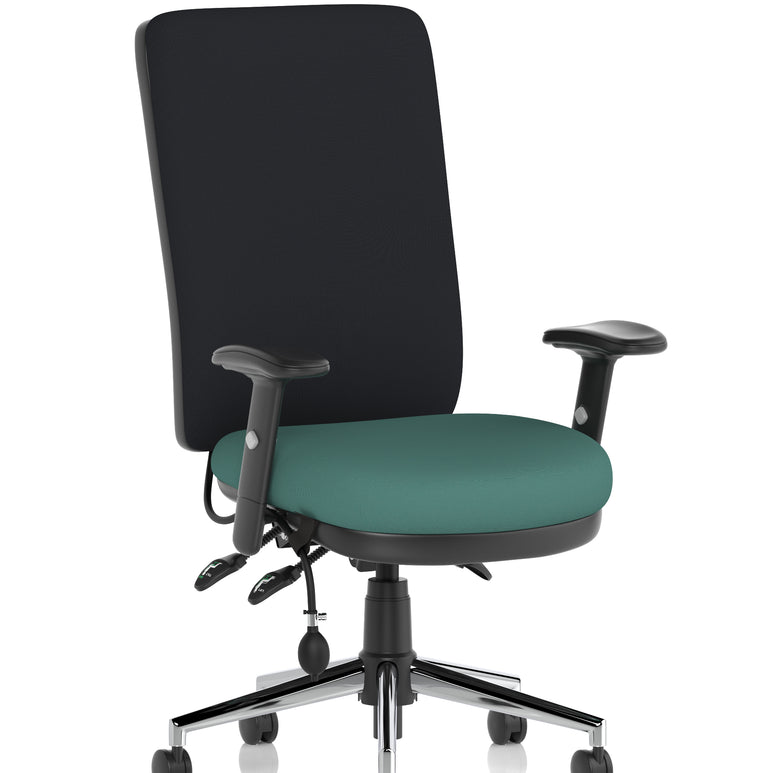 Chiro High Back Task Operator Office Chair In Quest Fabric