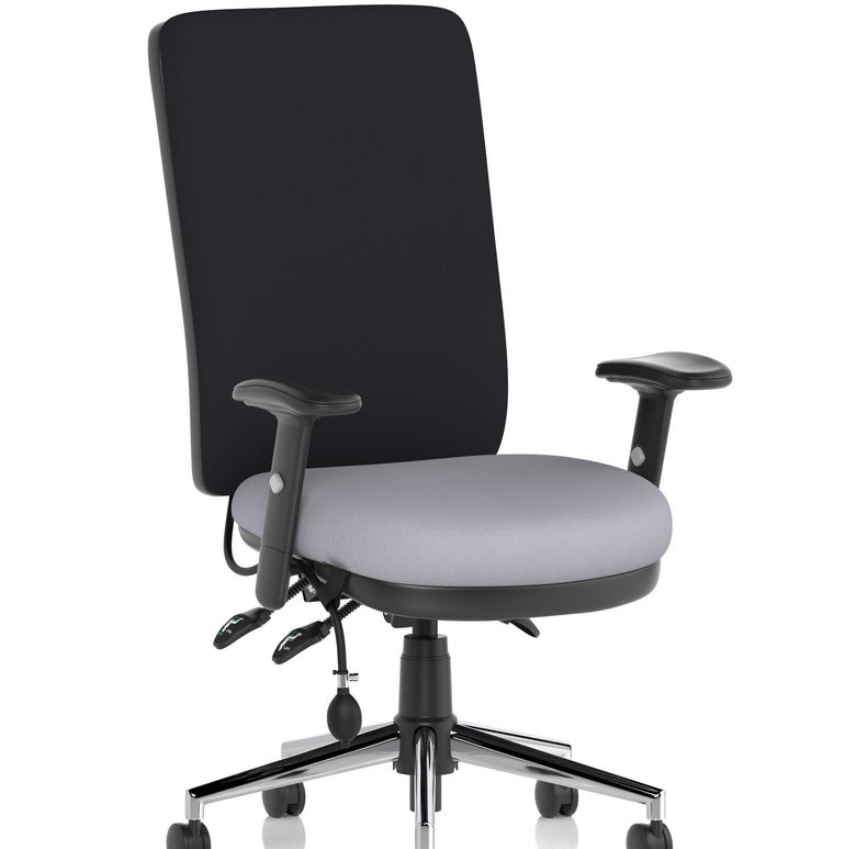 Chiro High Back Task Operator Office Chair In Quest Fabric
