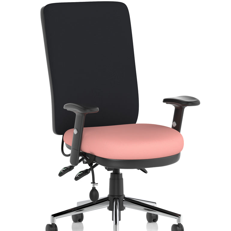 Chiro High Back Task Operator Office Chair In Quest Fabric