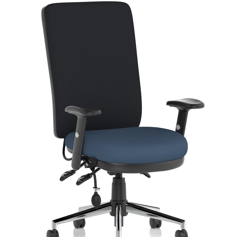 Chiro High Back Task Operator Office Chair In Quest Fabric
