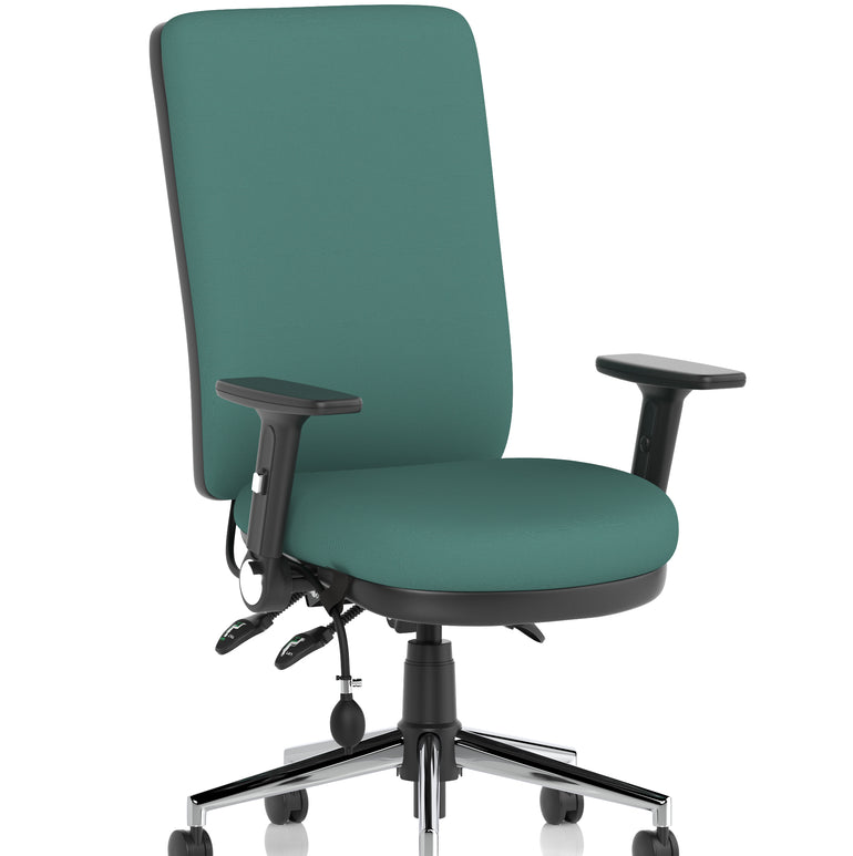 Chiro High Back Task Operator Office Chair In Quest Fabric