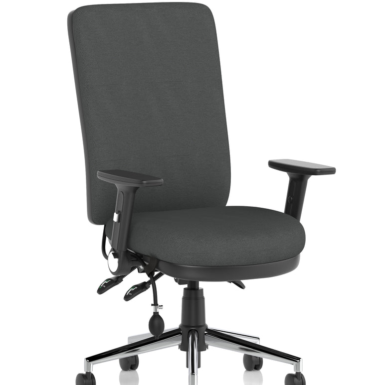 Chiro High Back Task Operator Office Chair In Quest Fabric