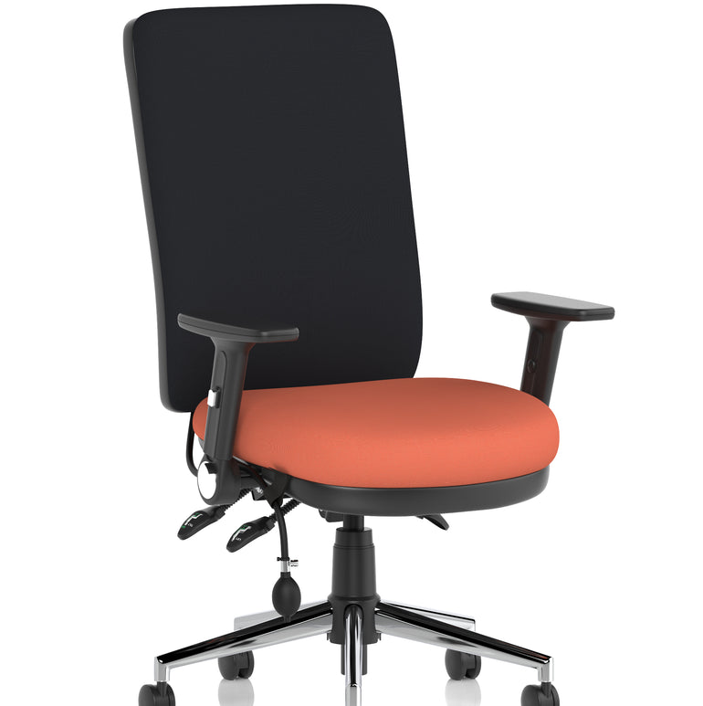 Chiro High Back Task Operator Office Chair In Quest Fabric
