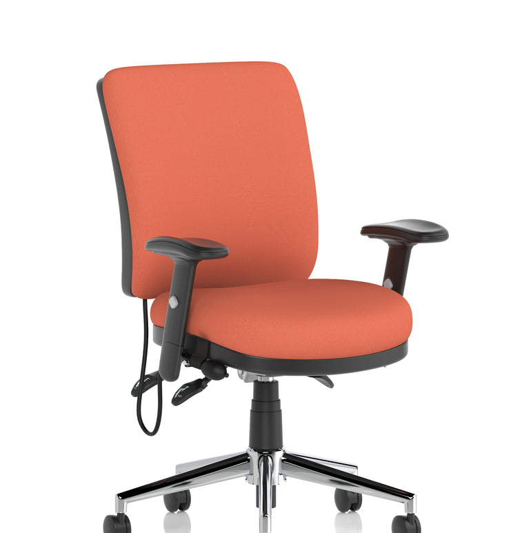 Chiro Medium Back Task Operator Office Chair In Quest Fabric