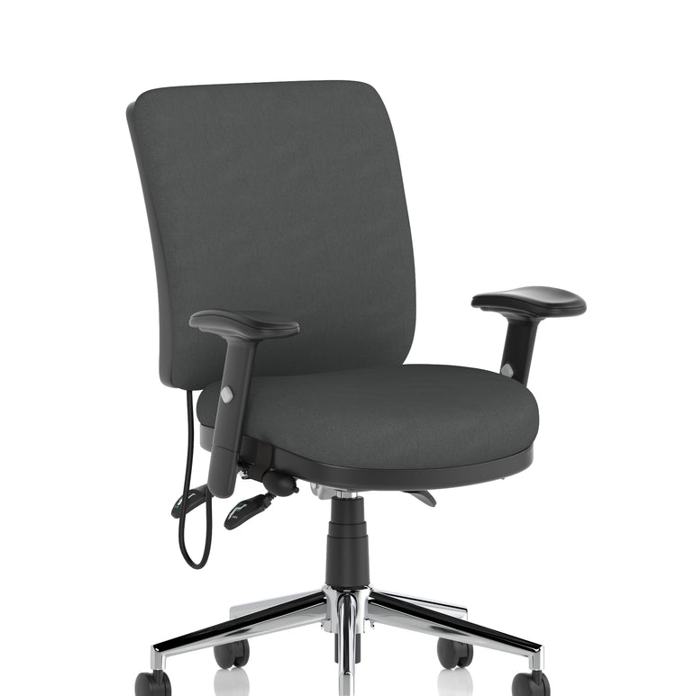 Chiro Medium Back Task Operator Office Chair In Quest Fabric