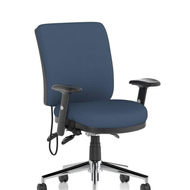 Chiro Medium Back Task Operator Office Chair In Quest Fabric