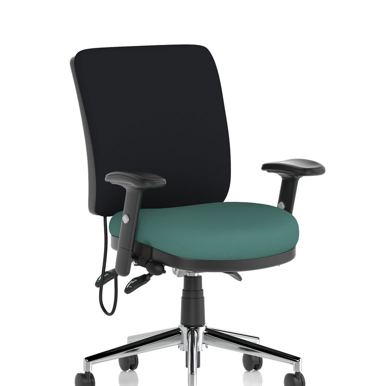 Chiro Medium Back Task Operator Office Chair In Quest Fabric