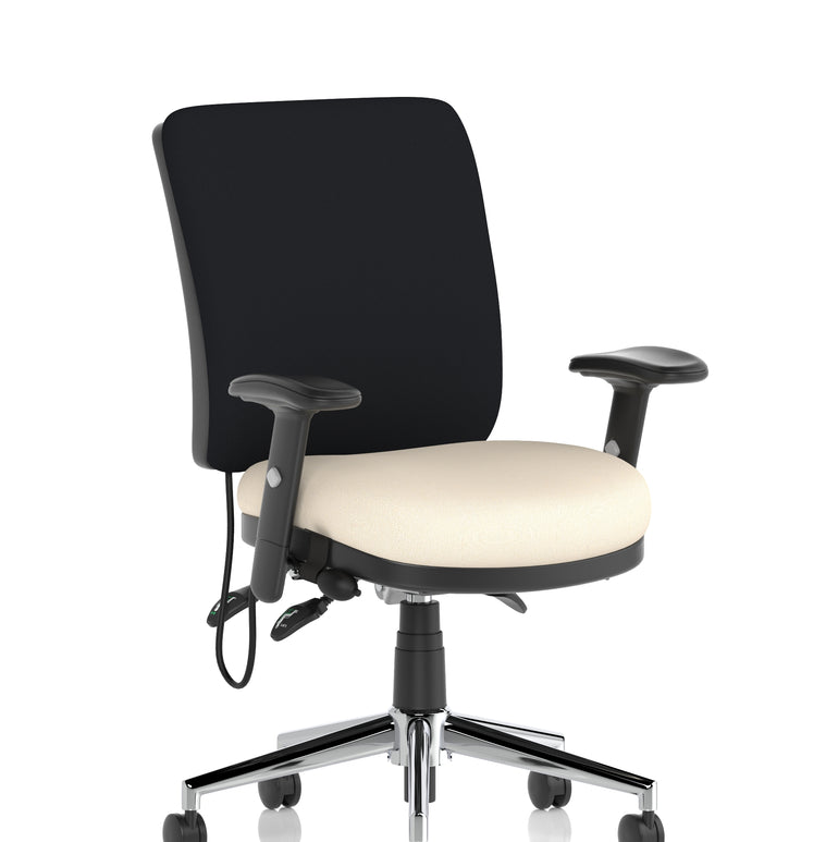 Chiro Medium Back Task Operator Office Chair In Quest Fabric