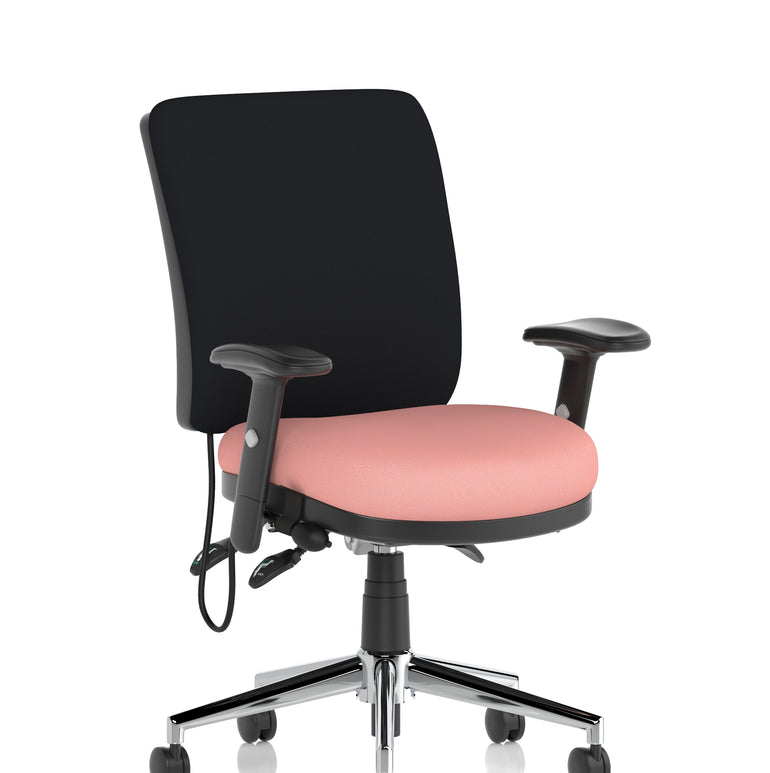 Chiro Medium Back Task Operator Office Chair In Quest Fabric