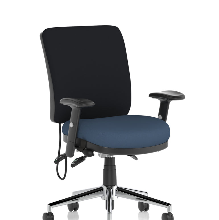 Chiro Medium Back Task Operator Office Chair In Quest Fabric