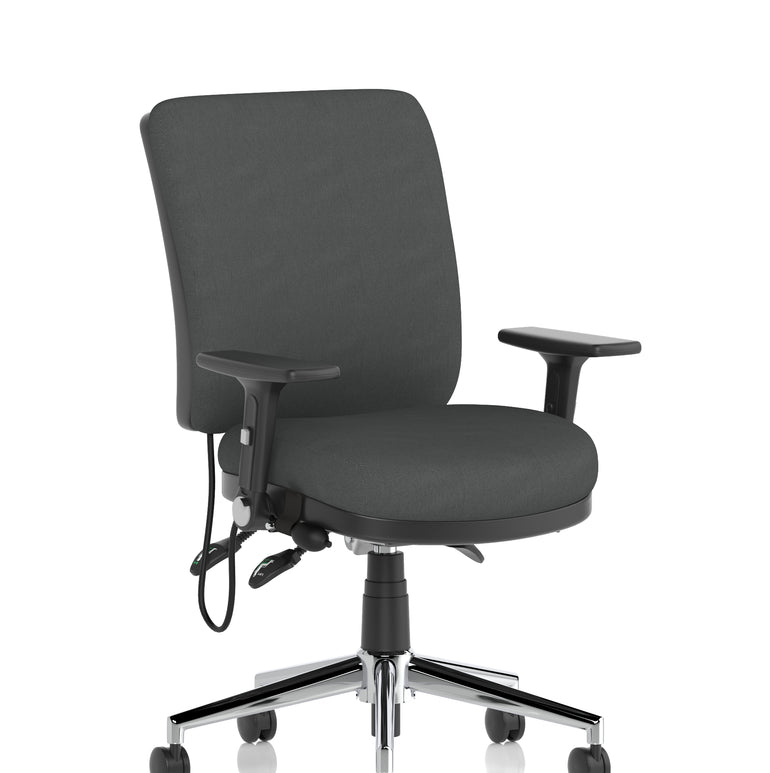 Chiro Medium Back Task Operator Office Chair In Quest Fabric