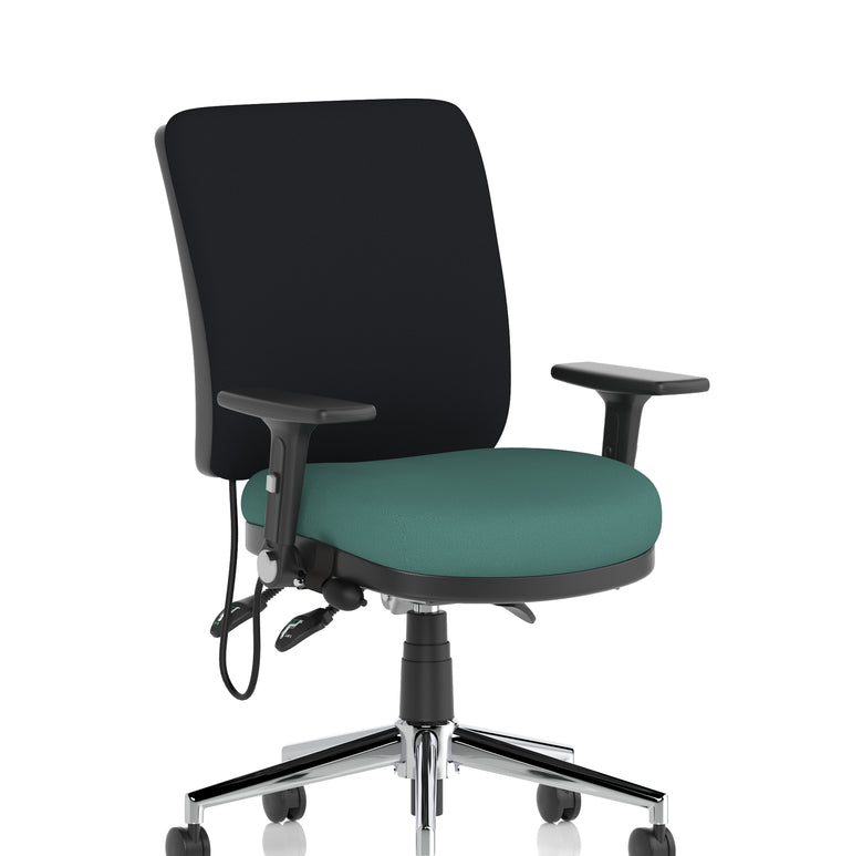 Chiro Medium Back Task Operator Office Chair In Quest Fabric