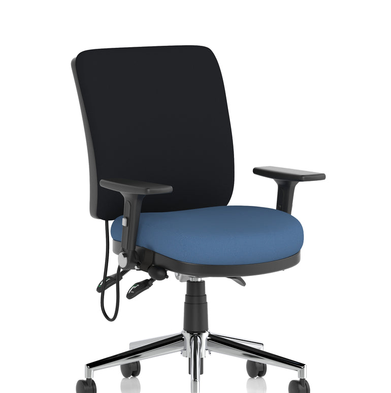 Chiro Medium Back Task Operator Office Chair In Quest Fabric