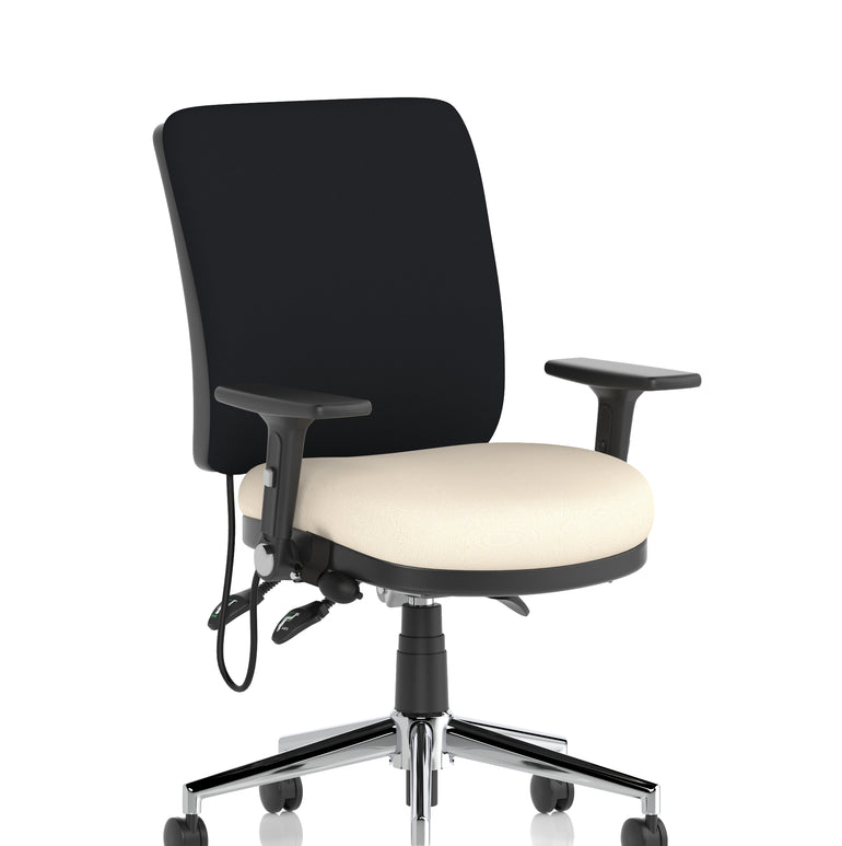 Chiro Medium Back Task Operator Office Chair In Quest Fabric