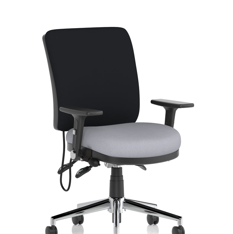Chiro Medium Back Task Operator Office Chair In Quest Fabric