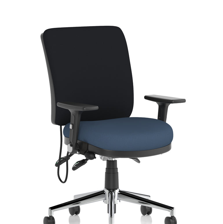 Chiro Medium Back Task Operator Office Chair In Quest Fabric
