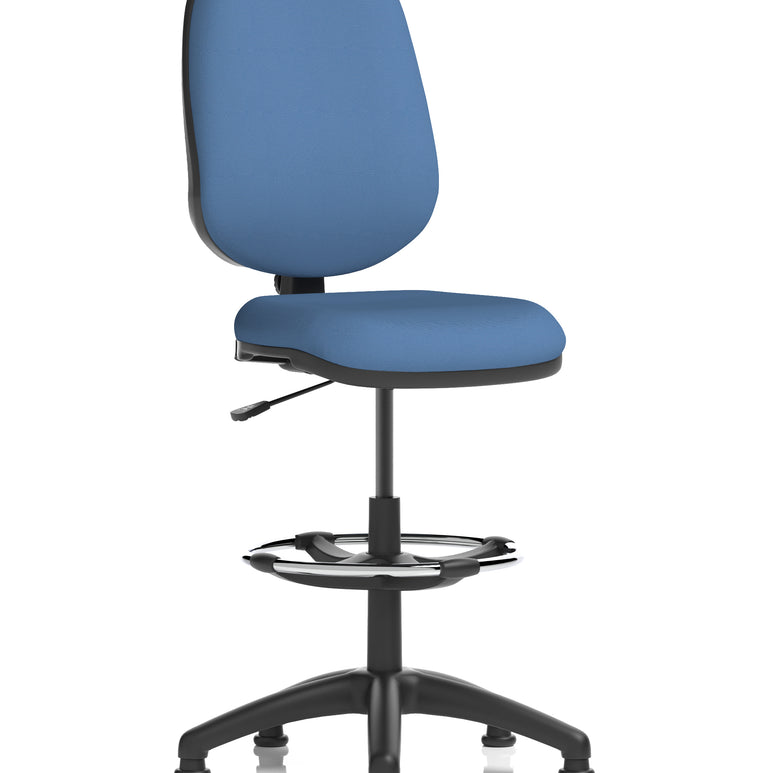 Eclipse Plus I Medium Back Task Operator Office Chair with Hi Rise Draughtsman Kit In Quest And Rivet Fabric