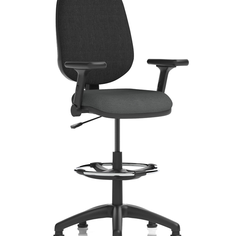 Eclipse Plus I Medium Back Task Operator Office Chair with Hi Rise Draughtsman Kit