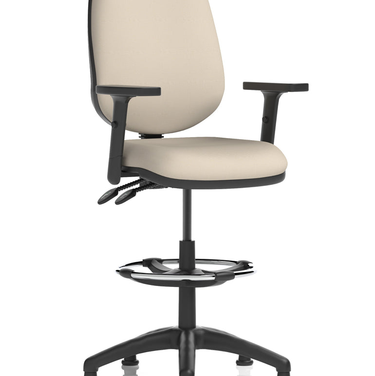 Eclipse Plus II Task Operator Office Chair with Hi Rise Draughtsman Kit