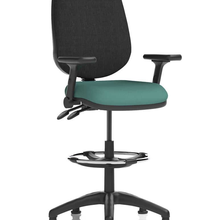 Eclipse Plus II Task Operator Office Chair with Hi Rise Draughtsman Kit
