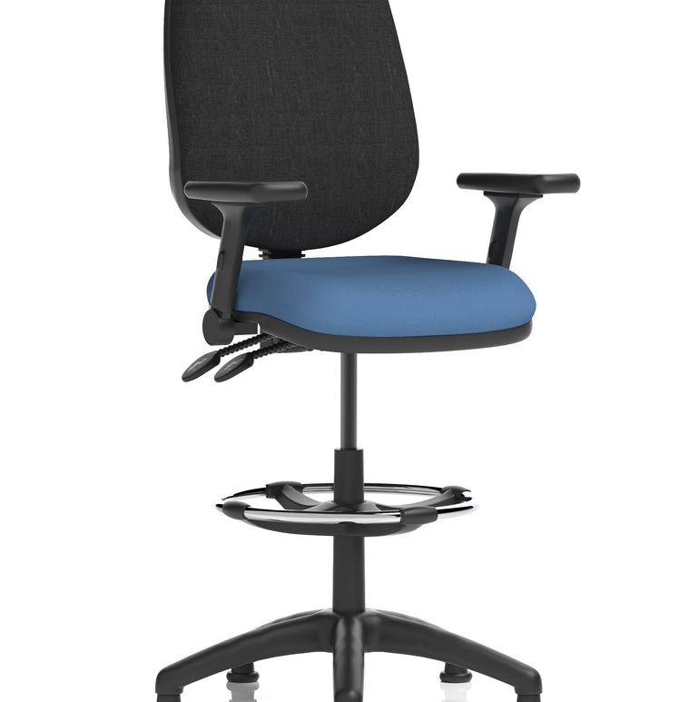 Eclipse Plus II Task Operator Office Chair with Hi Rise Draughtsman Kit