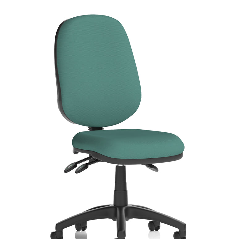 Eclipse Plus III Medium Back Task Operator Office Chair In Quest And Rivet Fabric