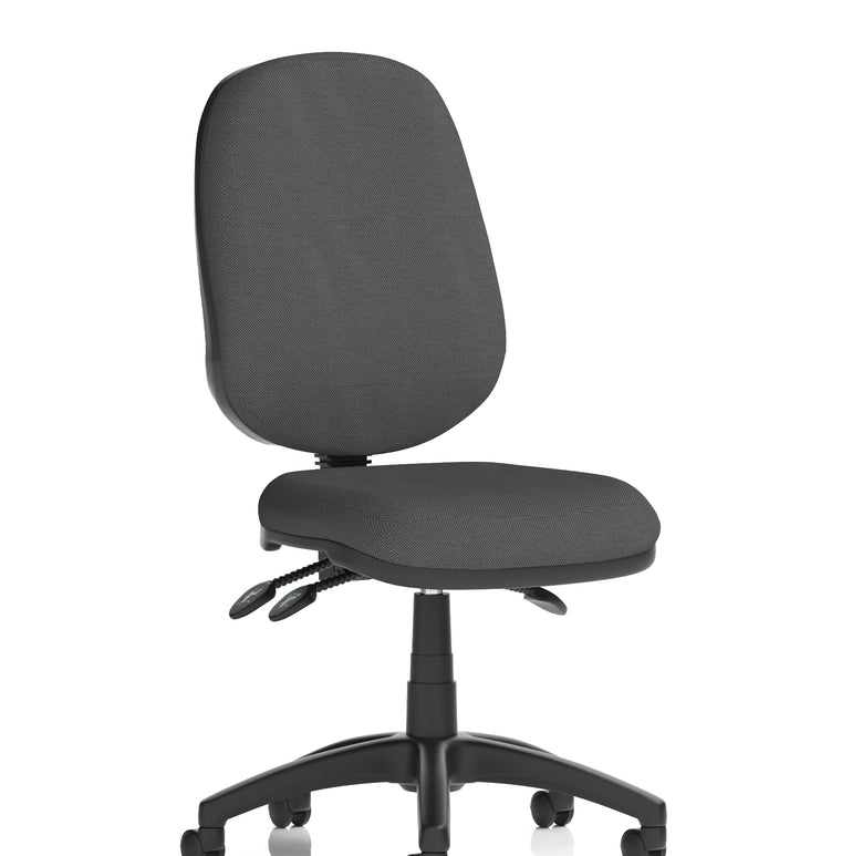 Eclipse Plus III Medium Back Task Operator Office Chair In Quest And Rivet Fabric