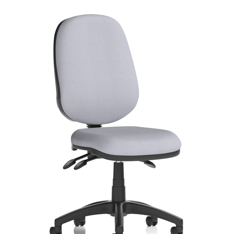 Eclipse Plus III Medium Back Task Operator Office Chair In Quest And Rivet Fabric