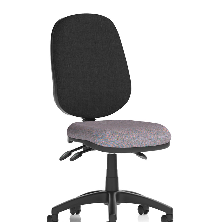 Eclipse Plus III Medium Back Task Operator Office Chair In Quest And Rivet Fabric