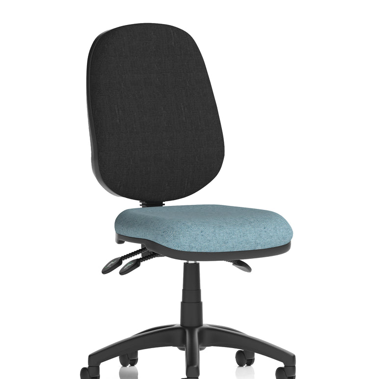 Eclipse Plus III Medium Back Task Operator Office Chair In Quest And Rivet Fabric