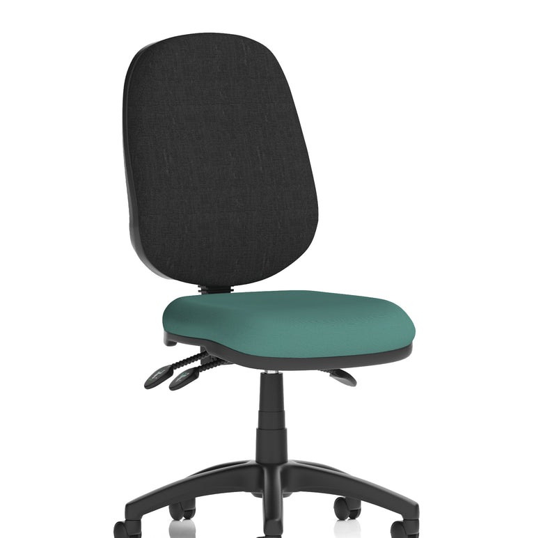 Eclipse Plus III Medium Back Task Operator Office Chair In Quest And Rivet Fabric