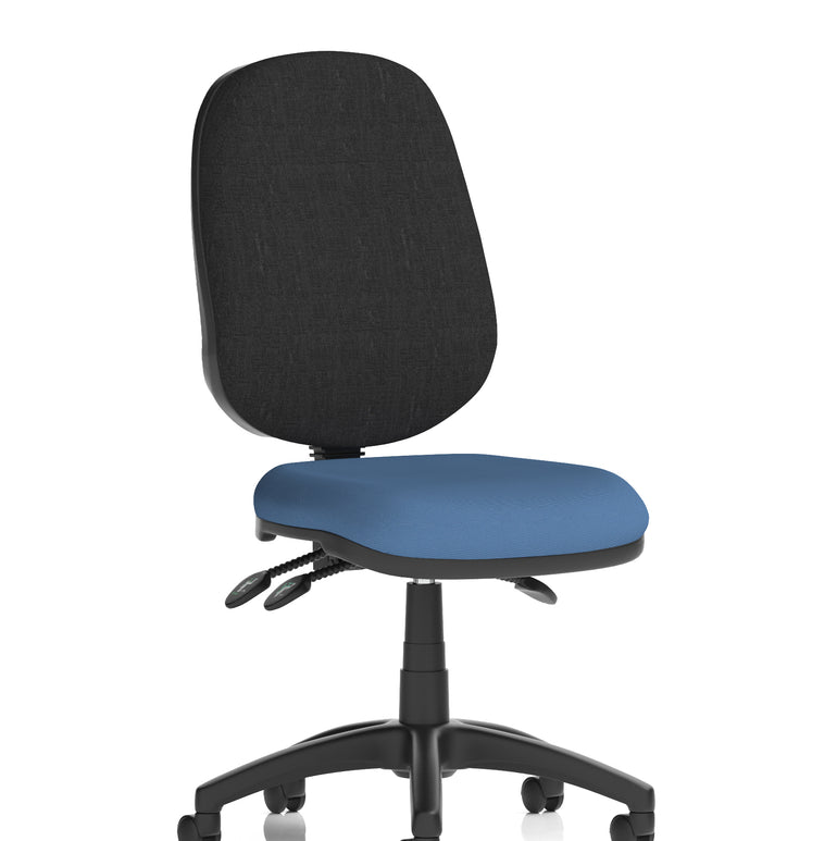 Eclipse Plus III Medium Back Task Operator Office Chair In Quest And Rivet Fabric