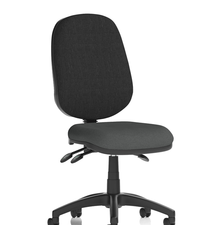 Eclipse Plus III Medium Back Task Operator Office Chair In Quest And Rivet Fabric