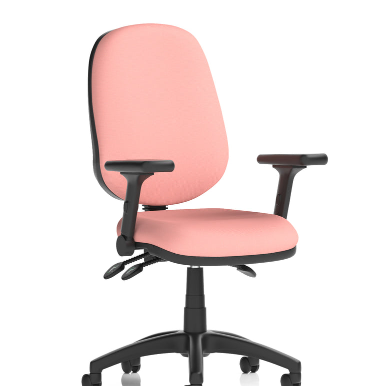 Eclipse Plus III Medium Back Task Operator Office Chair In Quest And Rivet Fabric