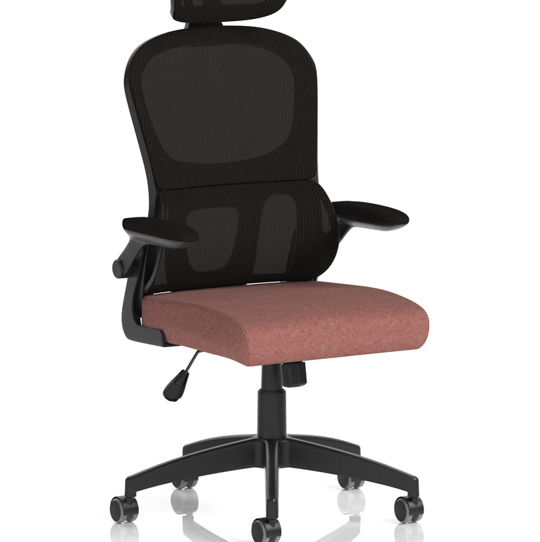 Iris Task Operator Mesh Back Fabric Seat With Headrest