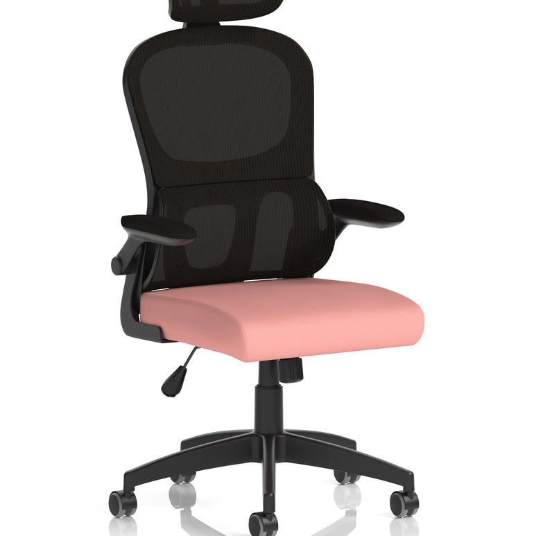 Iris Task Operator Mesh Back Fabric Seat With Headrest