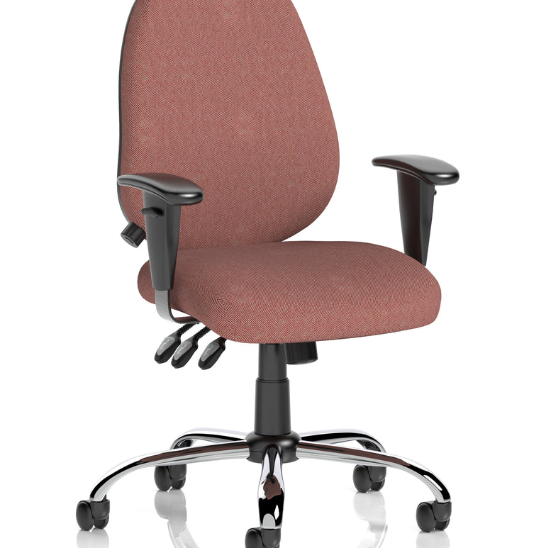 Lisbon Medium Back Task Operator Office Chair with Height Adjustable Arms