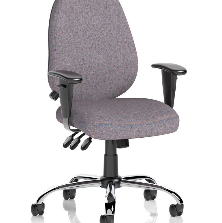 Lisbon Medium Back Task Operator Office Chair with Height Adjustable Arms
