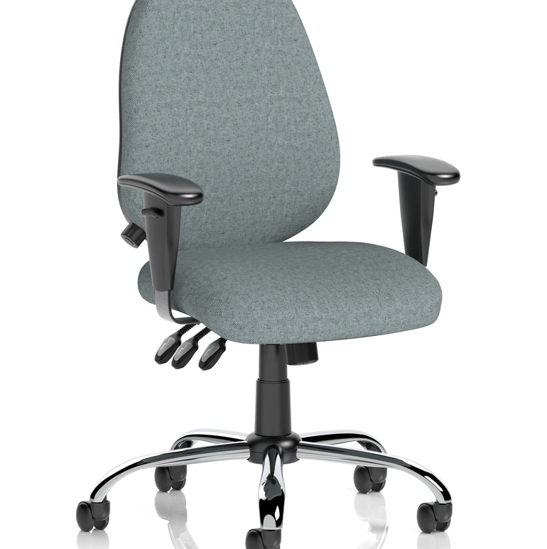 Lisbon Medium Back Task Operator Office Chair with Height Adjustable Arms