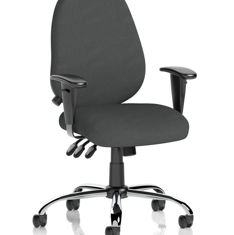 Lisbon Medium Back Task Operator Office Chair with Height Adjustable Arms